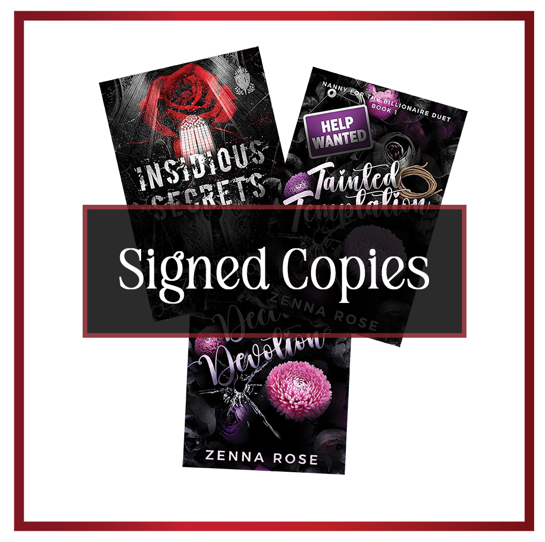 Signed Copies of Author Zenna Rose's Romance Books